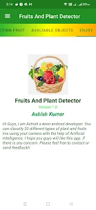 Fruits & Plants Detector