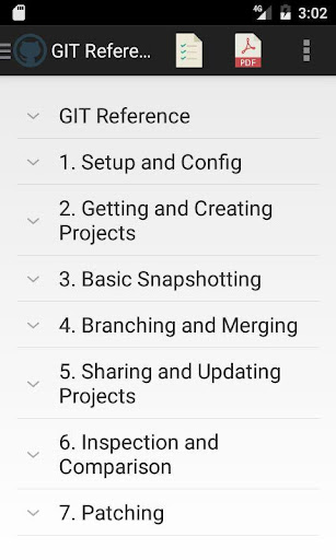 Android application Git (Version Control) Manual screenshort