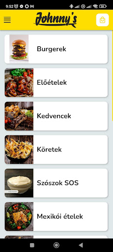 Android application Johnny's Bistro Budapest screenshort