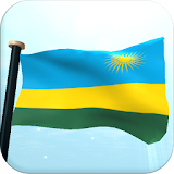 Rwanda Flag 3D Free Wallpaper icon