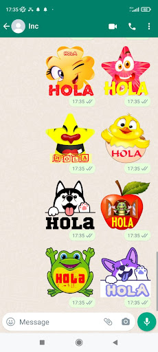 Gracias pegatinas WAStickerApp Screen 3