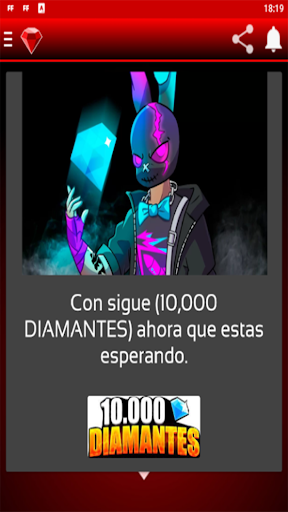 Android application Diamantes real Fire screenshort