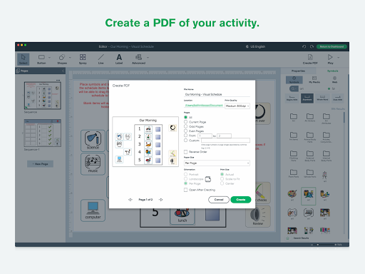 Boardmaker 7 Editor Screen 2
