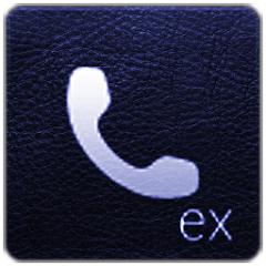 Theme of ExDialer Leather Blue MOD