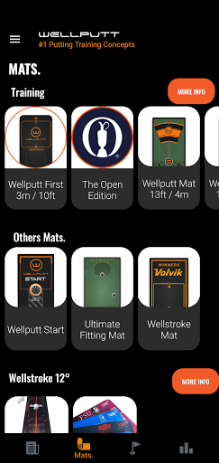 Android application Wellputt Mat Training Book screenshort