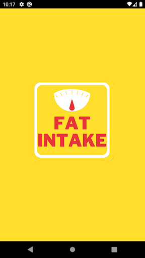 Daily Fat Intake Calculator Screen 2