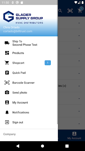 Glacier Supply Group Screen 2