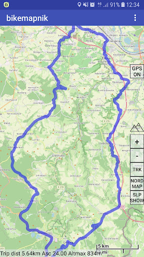 Android application Bikemapnik screenshort