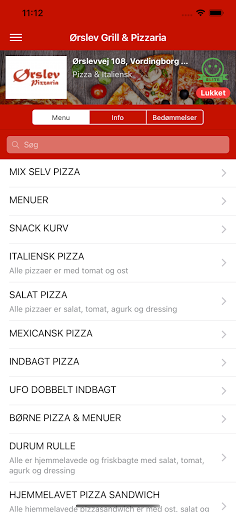 Android application Orslev Grill & Pizzaria screenshort