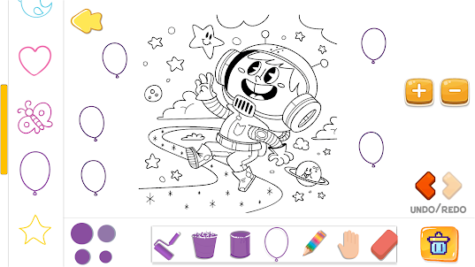 Astronaut Coloring Book Space