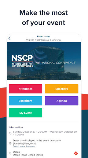 NSCP Conferences Screen 2