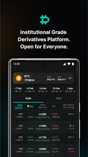 Deribit: BTC Options & Futures Screen 3