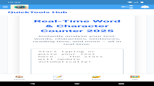 quick daily tools  web hub