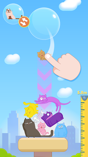 Cat Stack - Cute and Perfect Tower Builder Game!  screenshots 1