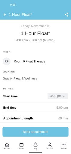 Gravity Floatation Centre Screenshot 3 - AppWisp.com