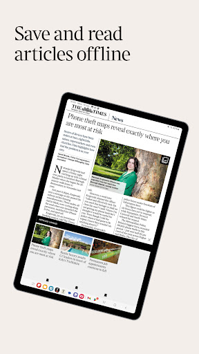 Screenshot of The Times and Sunday Times