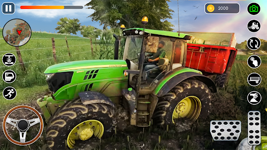農業ゲーム 3D トラクター ゲーム