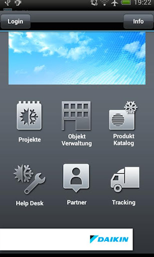 Android application DAIKIN to go screenshort