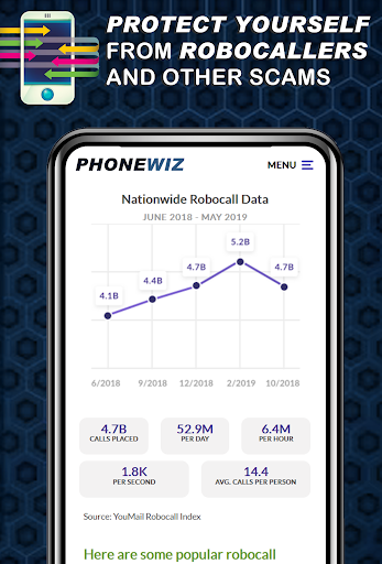 PHONEWIZ Cell Phone Lookup App Screen 2