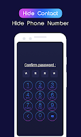 screenshot of Hide contact - Hide phone numb