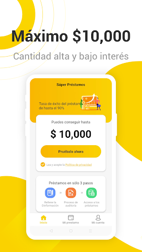 Android application Súper Préstamos screenshort