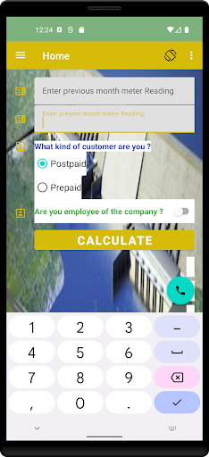 Android application Ethio Electric Bill Calculator screenshort