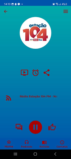 Android application Rádio Estação 104 FM screenshort