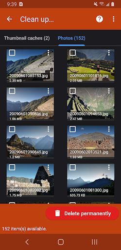 Screenshot of DiskDigger photo recovery