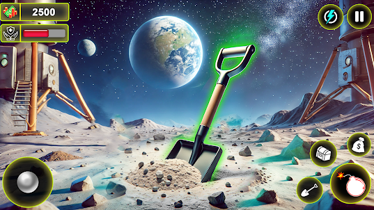 Space Mining 3D: Moon Digging
