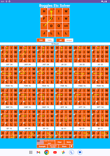Grid Helper: Find Words Screen 3