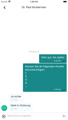 Senevita Messenger Screen 3