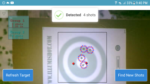 Android application IllumiShot Target Marking App screenshort