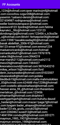 FFF Accounts Screen 2