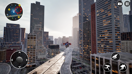 Flying Superhero Crime City