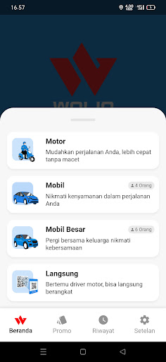 Wolio - Transportasi Online Screen 3