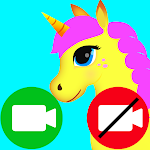 Cover Image of Unduh permainan panggilan video palsu unicorn  APK