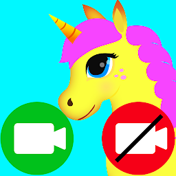 Imagem do ícone unicorn fake video call game