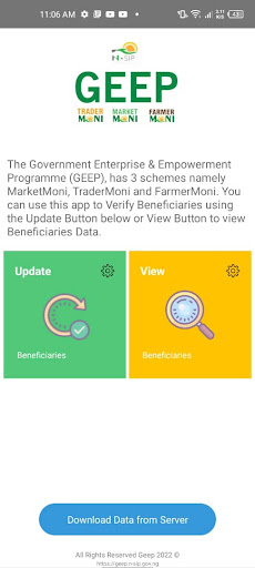 GEEP Enumerator App Screen 2