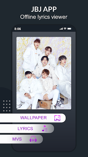 Android application JBJ Lyrics, MVs & Wallpaper screenshort