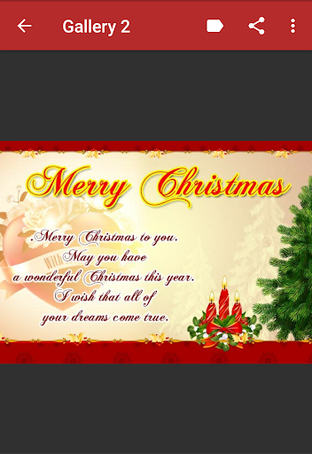 Merry Christmas Wishes Screen 3