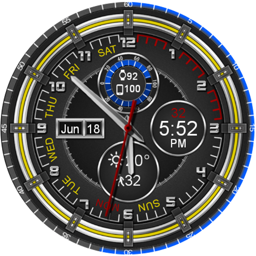 Chrono Flat HD Watch Face logo