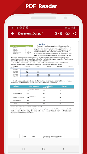 Document Reader - PDF, DOCX, P Screen 2