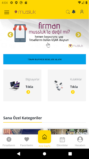 Android application Mussluk screenshort