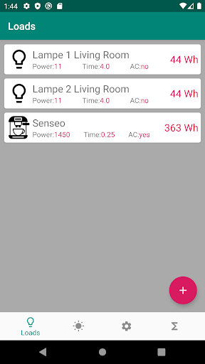 Android application Battery System Configurator screenshort