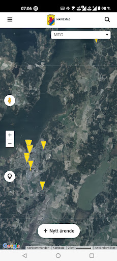 Android application Synpunkter & fel Mariestad screenshort