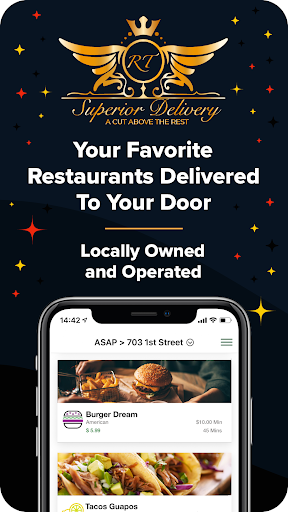 Android application RT Superior Delivery screenshort