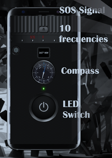 Super Flashlight - Compass Screen 2