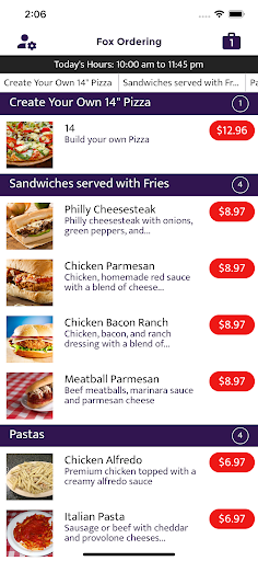 Android application FromTheRestaurant screenshort