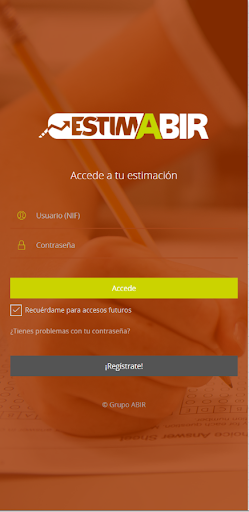 Android application EstimaBIR screenshort