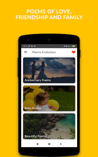 Screenshot of All Poems : Poetry Collections
